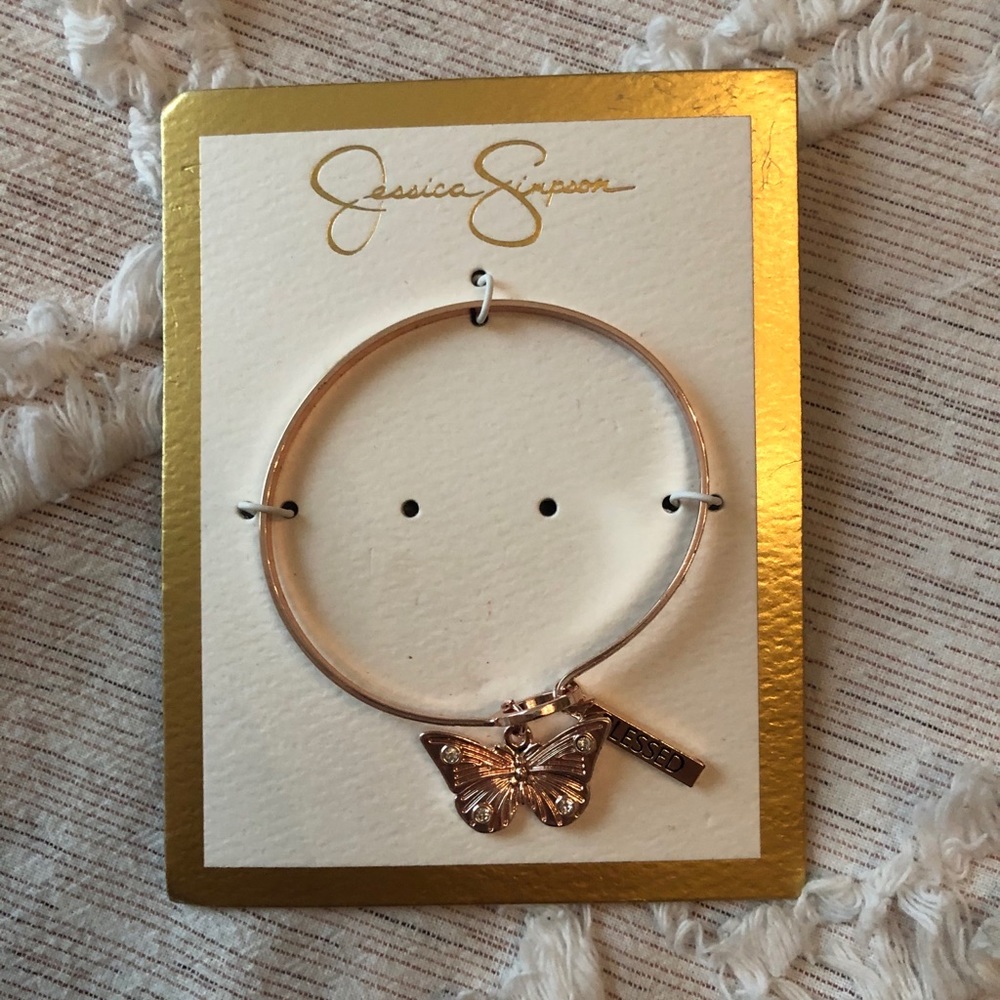 JESSICA SIMPSON Gold Rose Bracelet